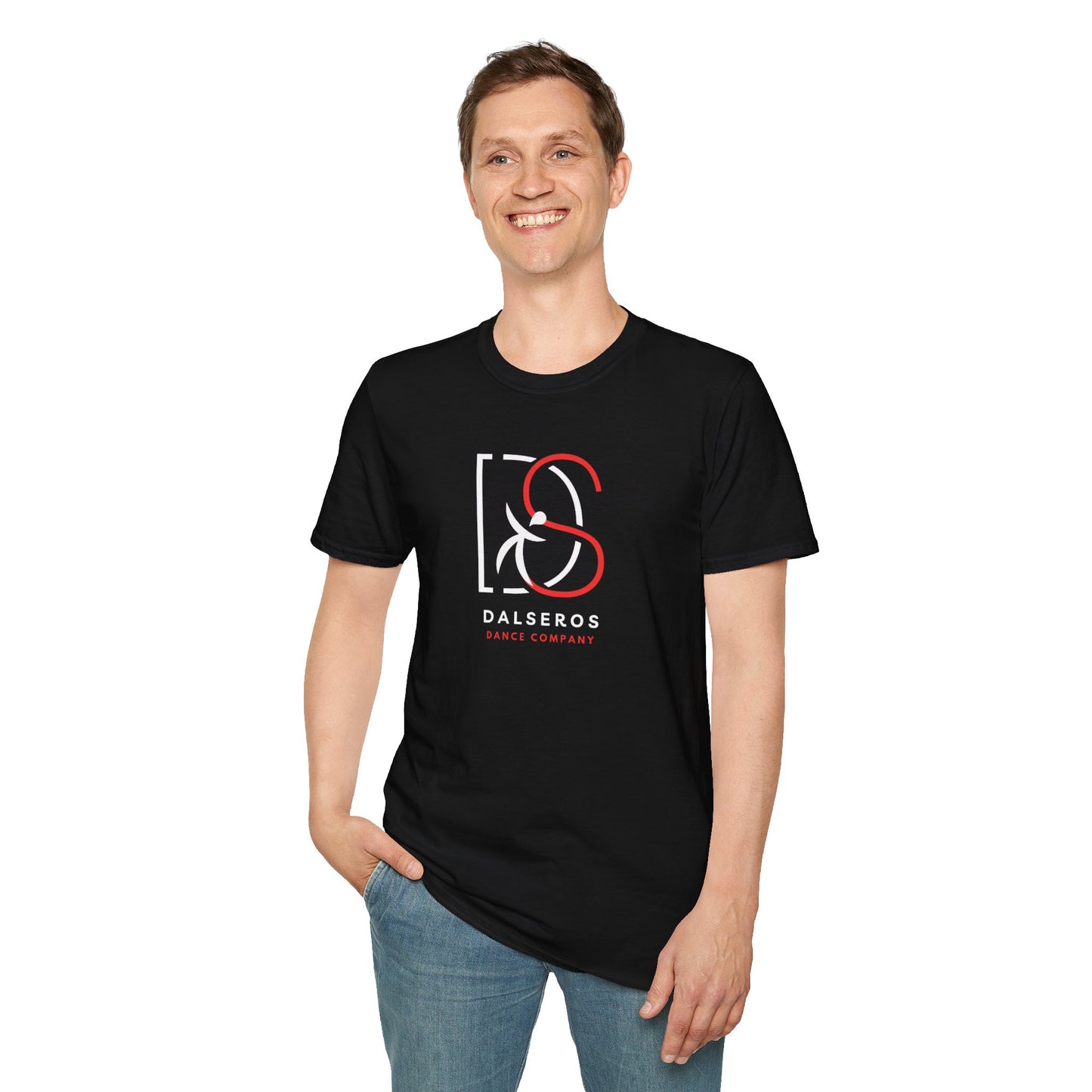 White Red Logo Dalseros Logo Soft T-Shirt