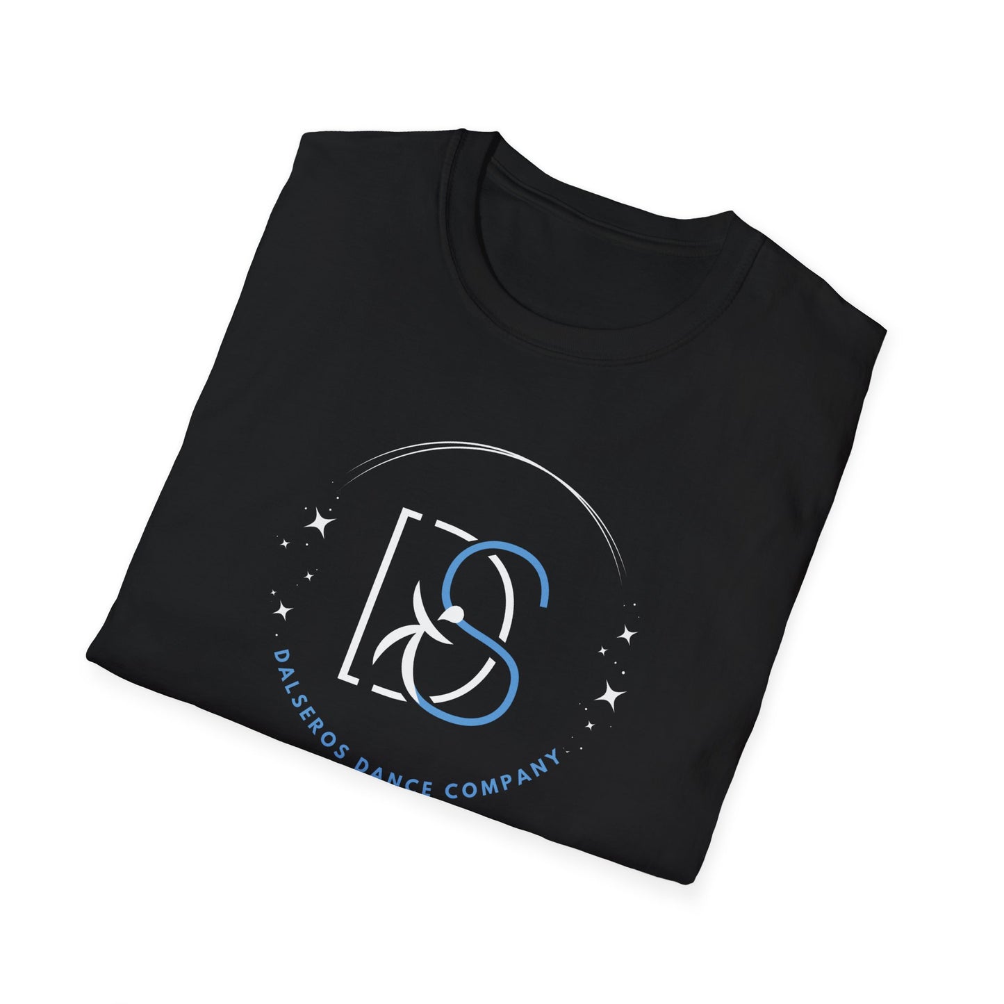 Dalseros Blue White Side Sparkle Soft T-Shirt