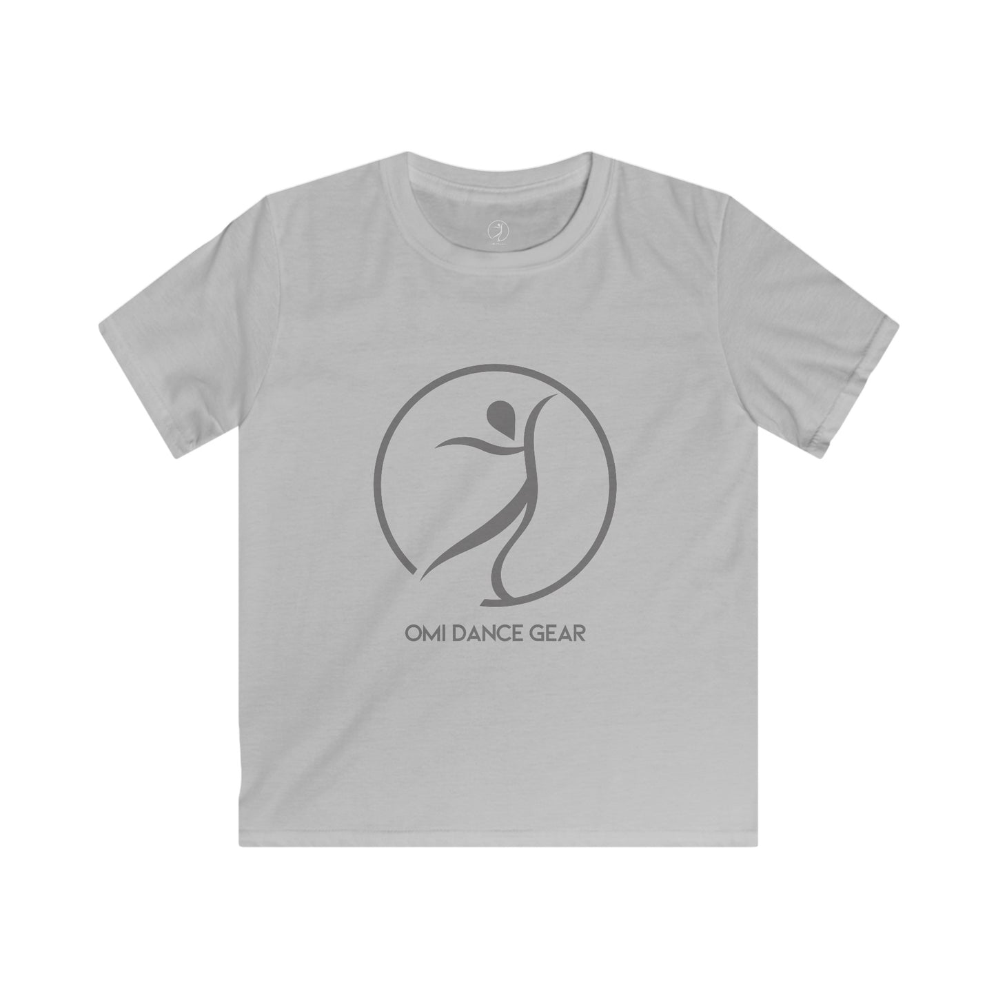 Omi Dance Gear Gray Kids Softstyle Tee
