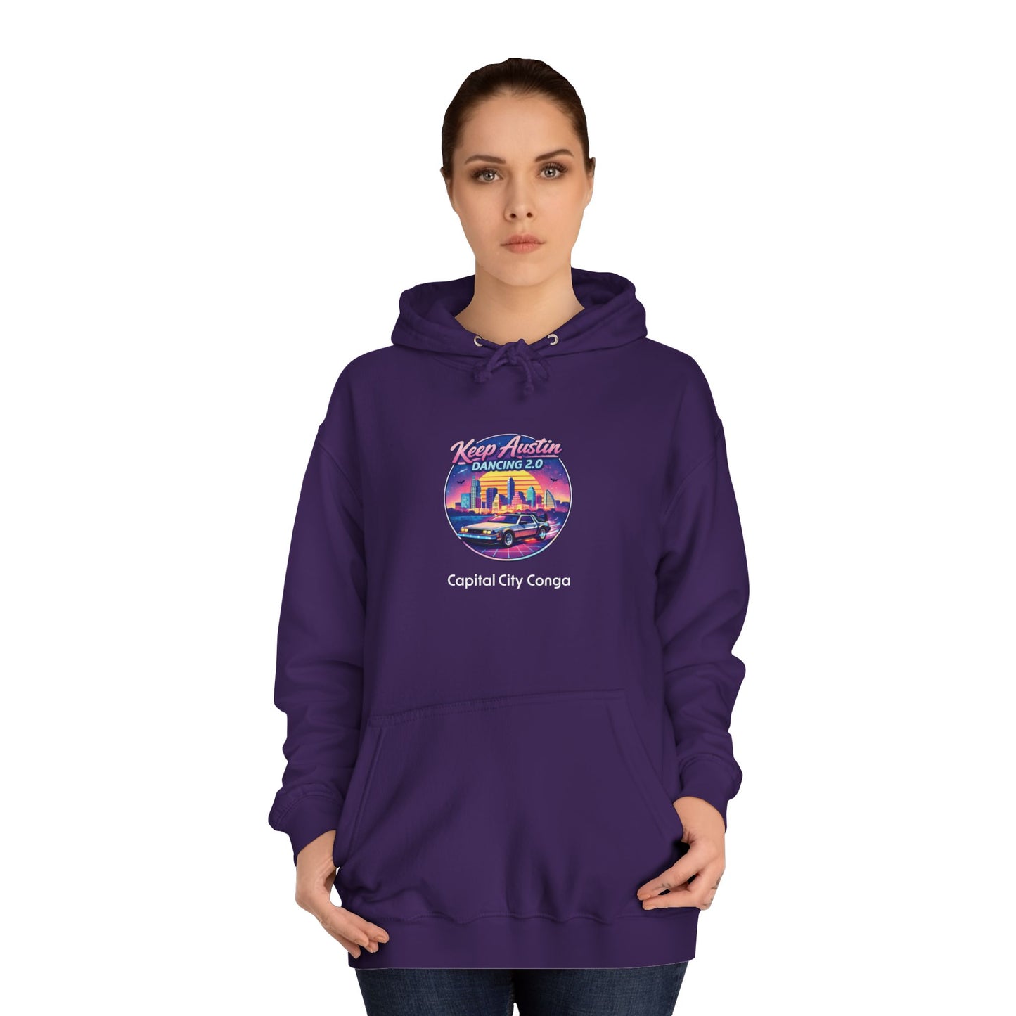 Capital City Hoodie — Retro 'Keep Austin Dancing 2.0'