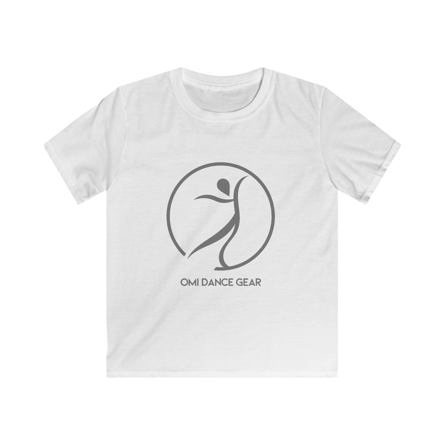 Omi Dance Gear Gray Kids Softstyle Tee