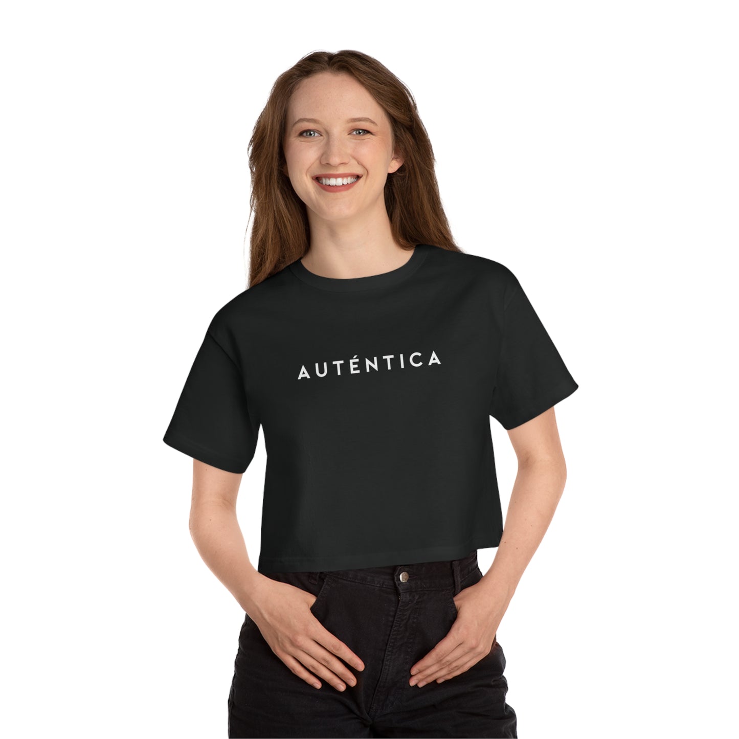 Auténtica Champion Women's Heritage Cropped T-Shirt