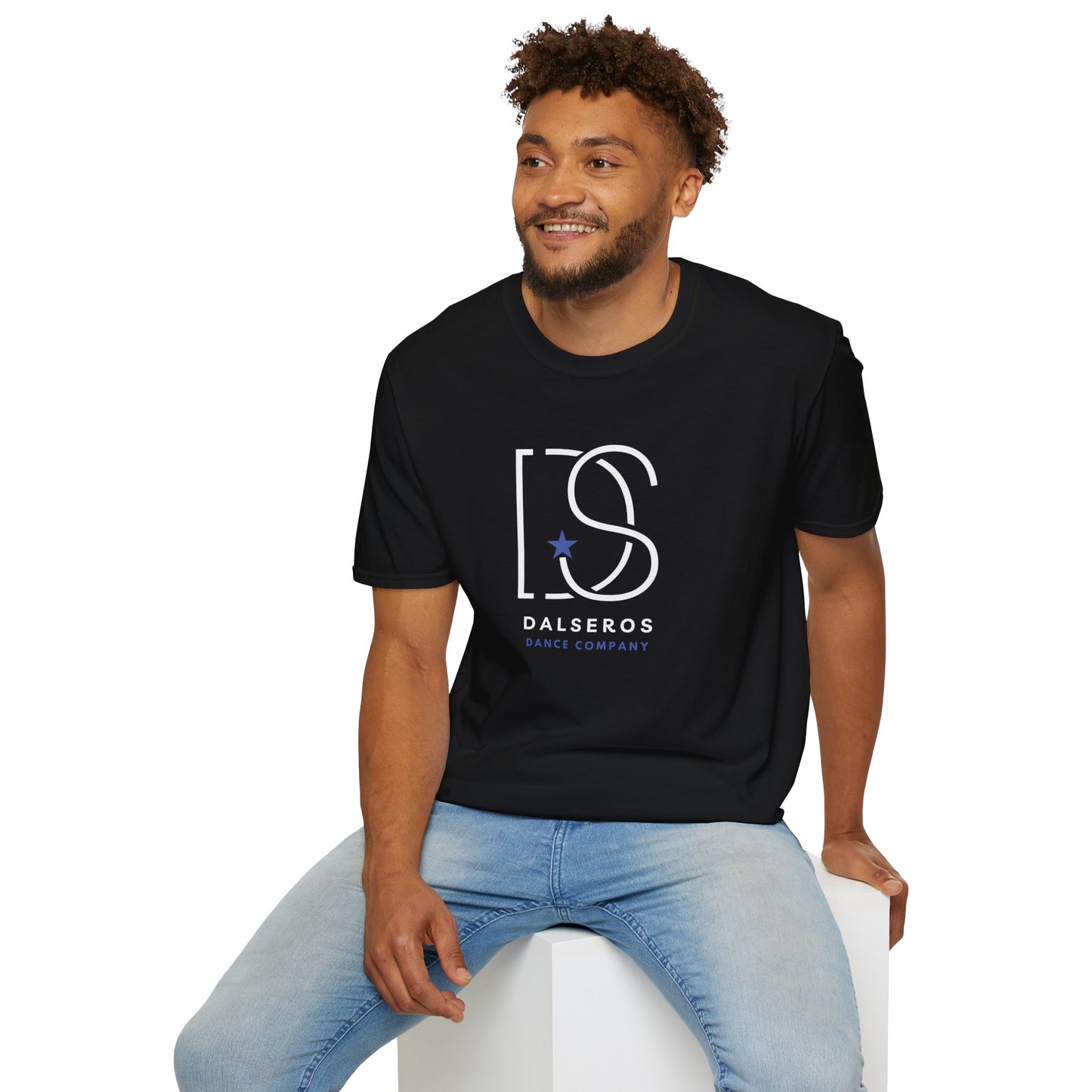Dalseros White-Blue Star Logo T-Shirt