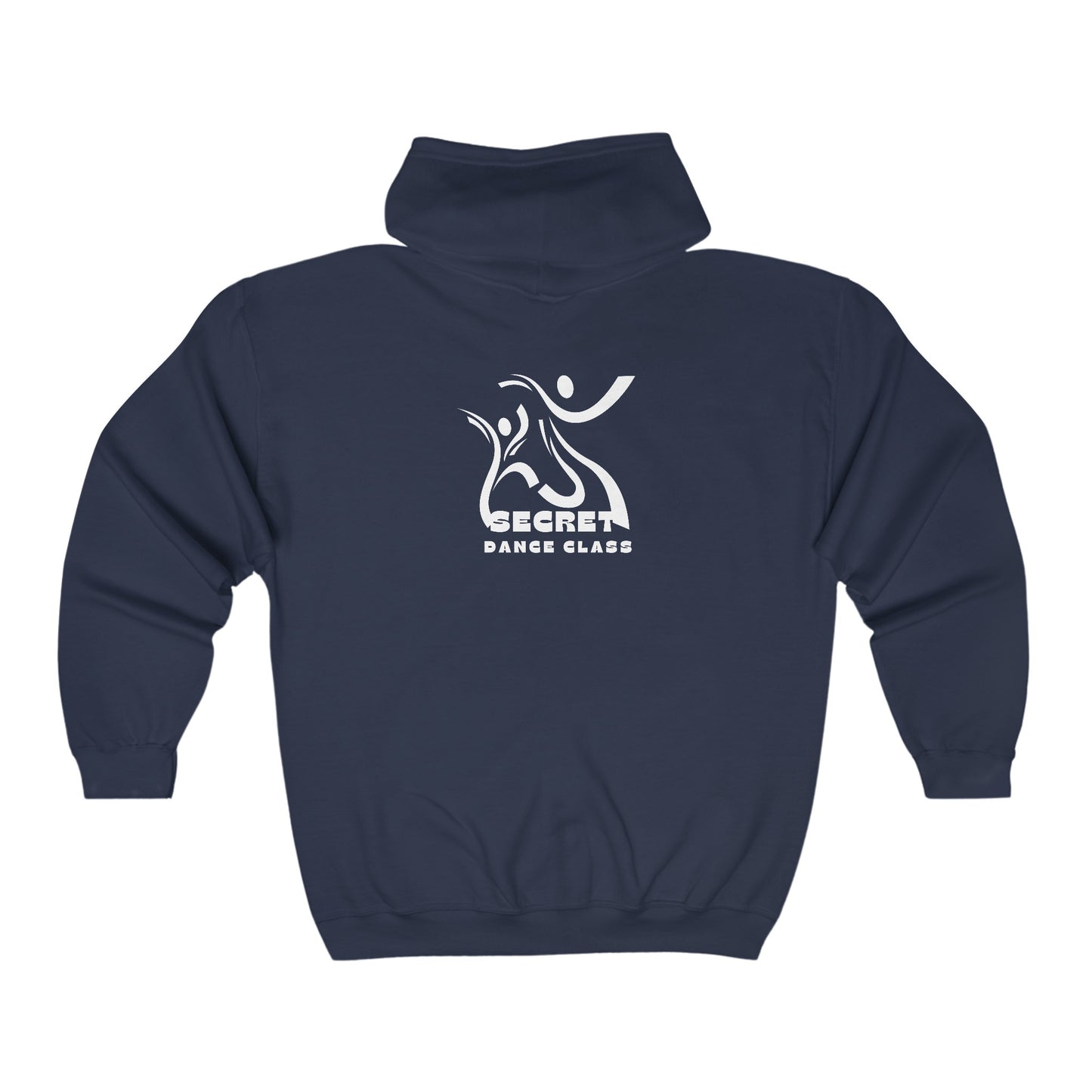 Secret Collection Back Printing Full Zip Hooded Sweatshirt