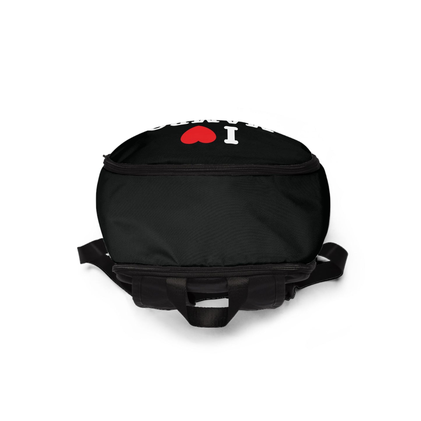 I ♥ Mambo Unisex Fabric Backpack | Stylish Daypack for Dance Lovers, Perfect Gift for Salsa Enthusiasts
