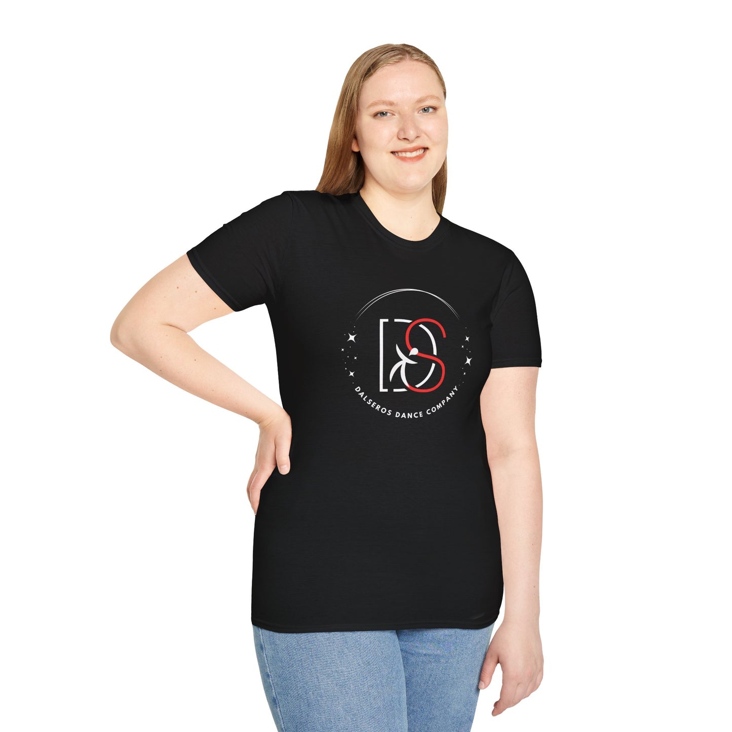 Red Side Sparkle Dalseros Logo Soft T-Shirt