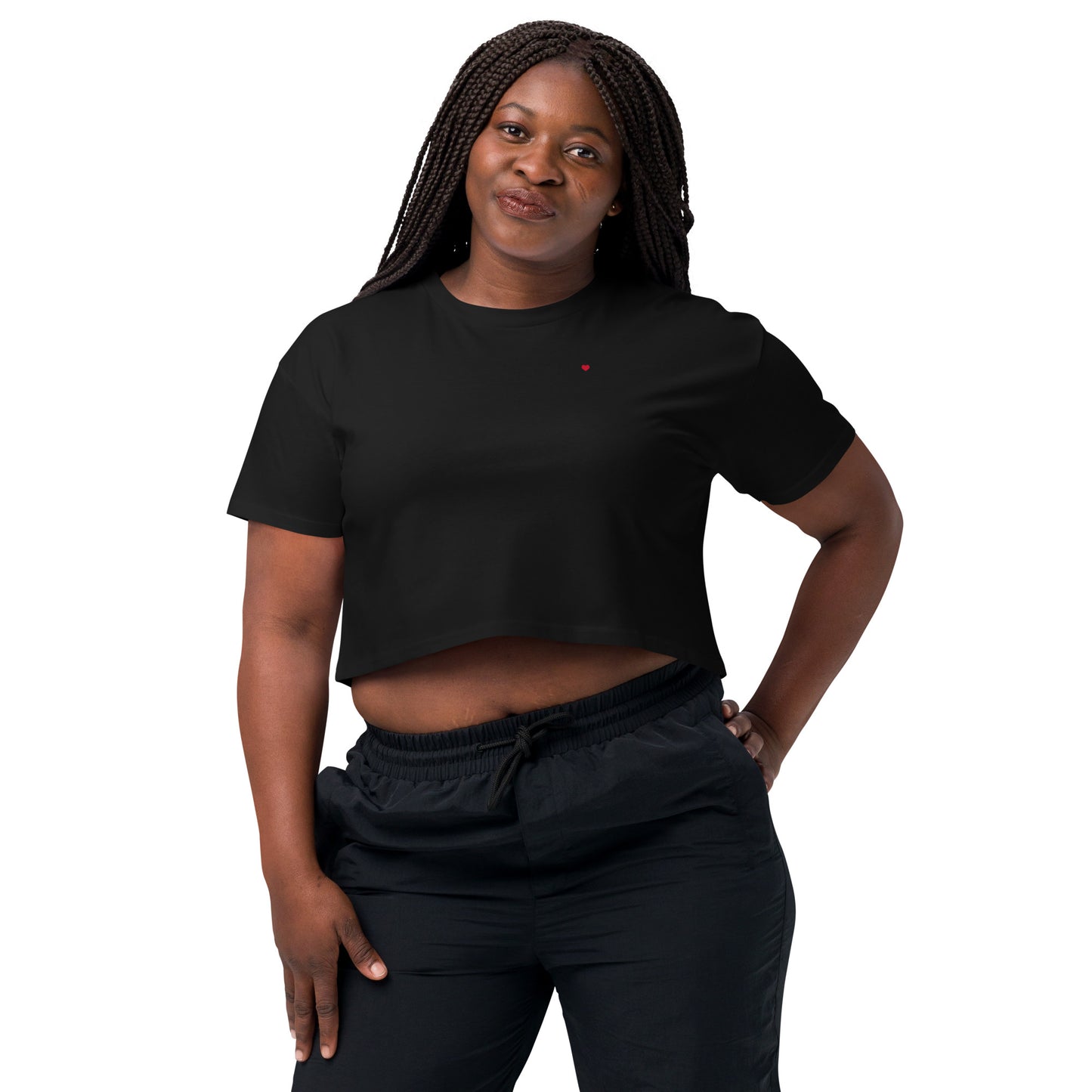 Heart Women’s crop top Printful