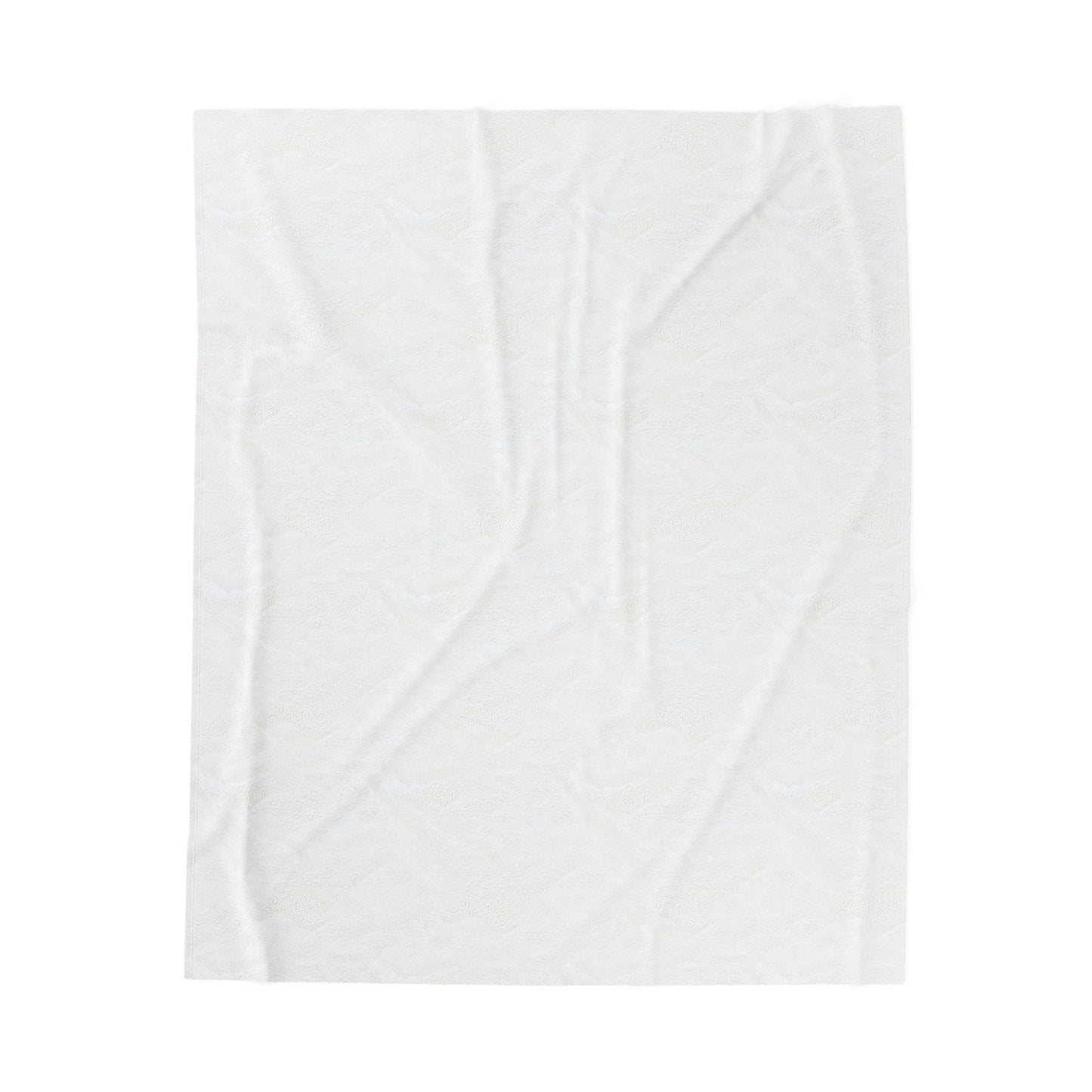 Soft Blue Floral Throw Blanket - Velveteen Plush Blanket