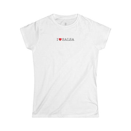 Women's I ♥ Salsa Minimal T-Shirt