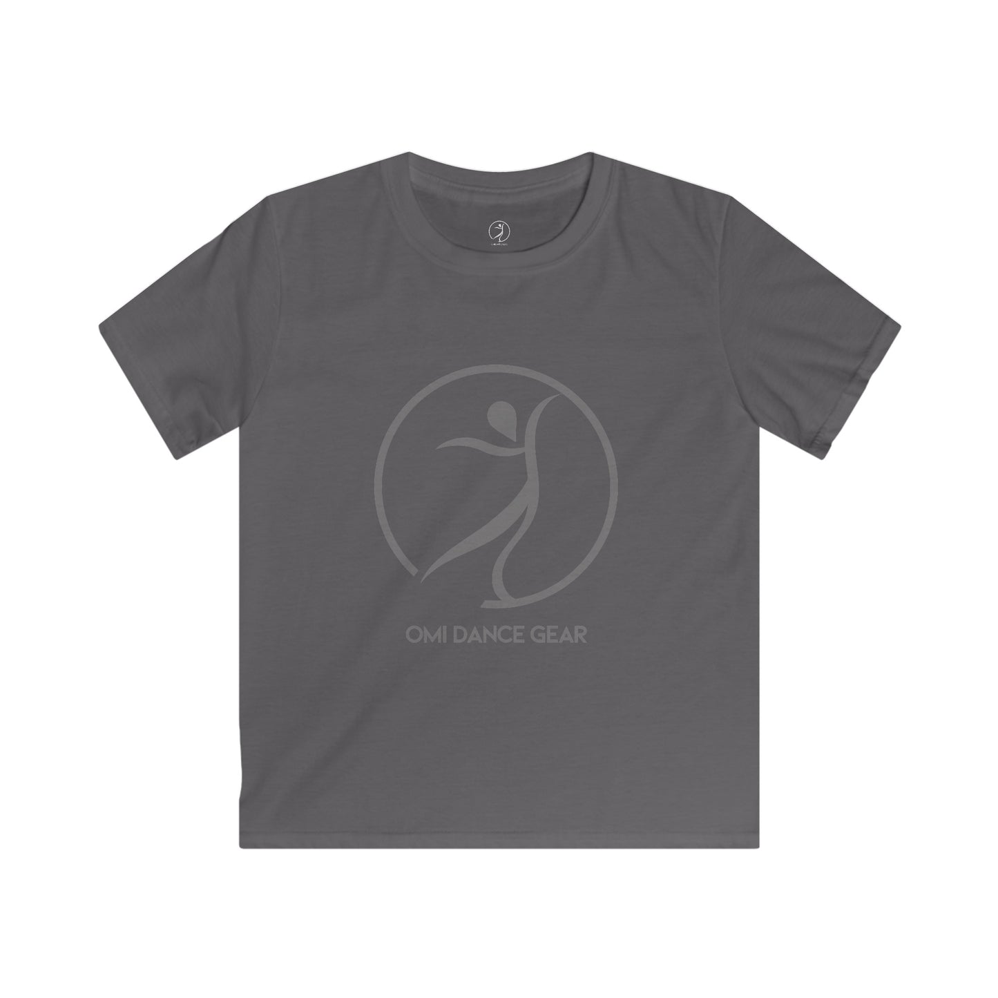 Omi Dance Gear Gray Kids Softstyle Tee