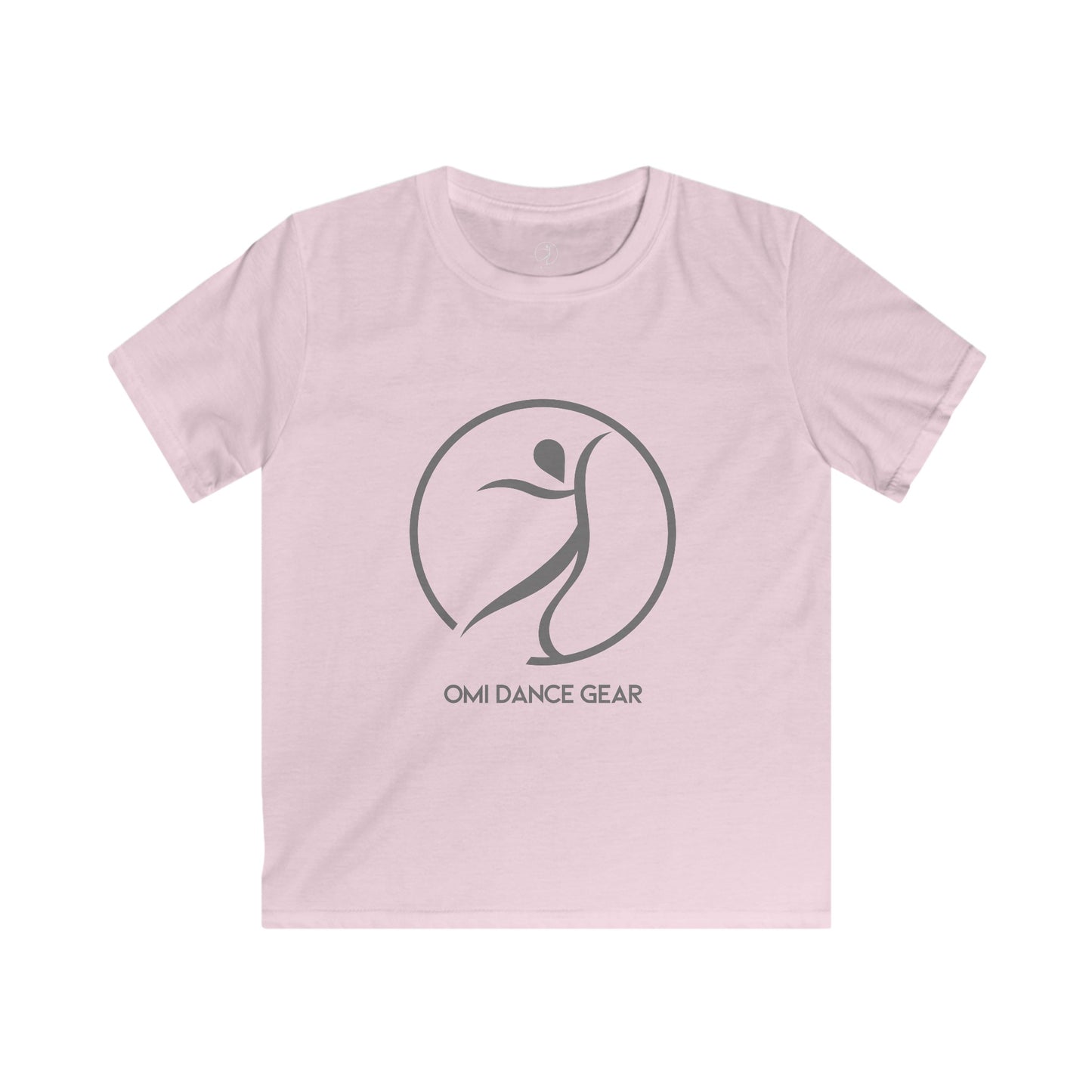 Omi Dance Gear Gray Kids Softstyle Tee