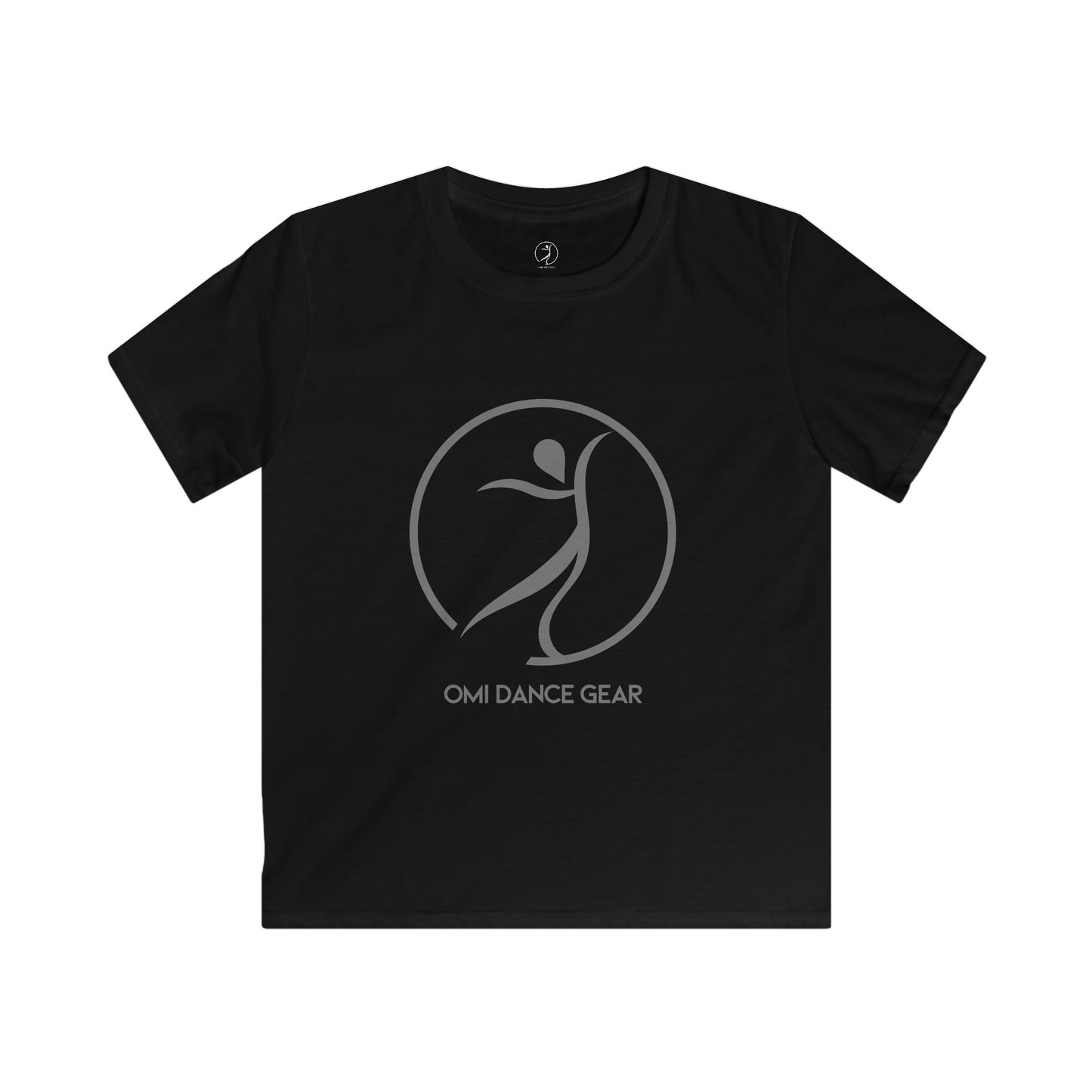 Omi Dance Gear Gray Kids Softstyle Tee