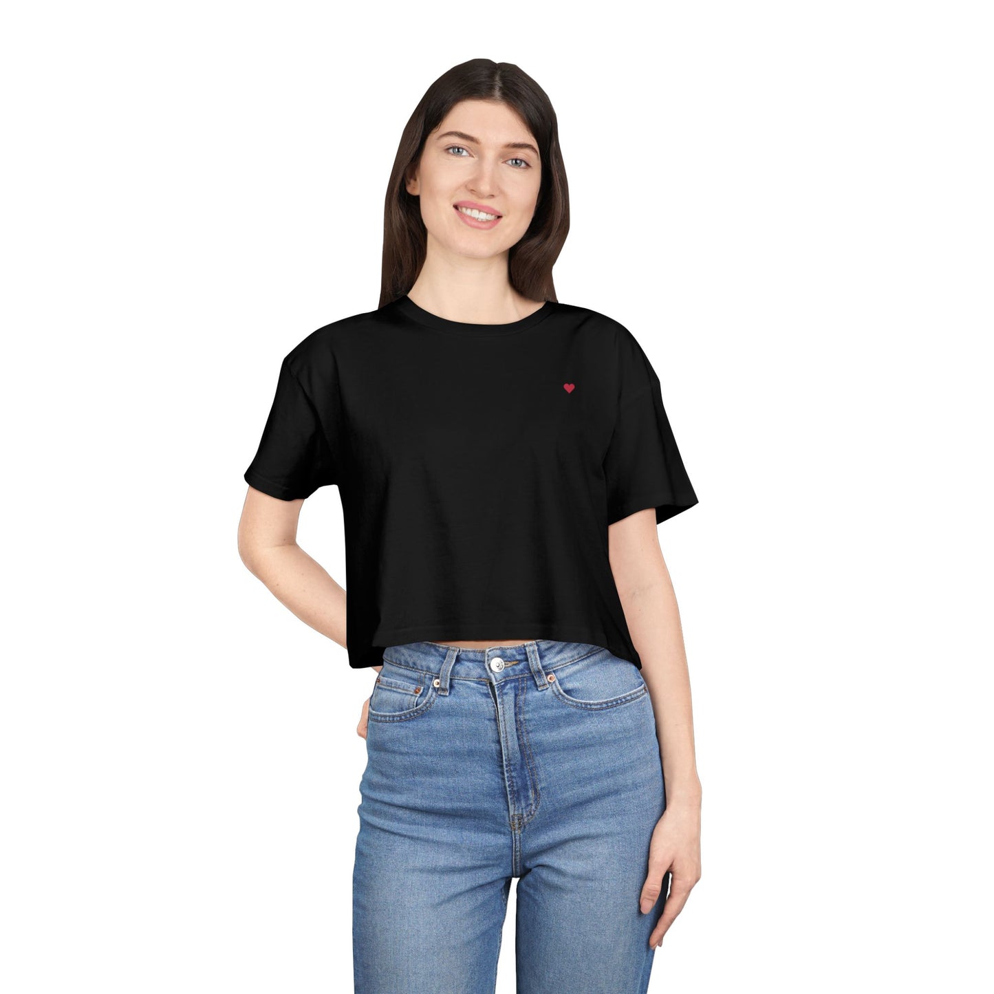 Heart Women's Crop Tee