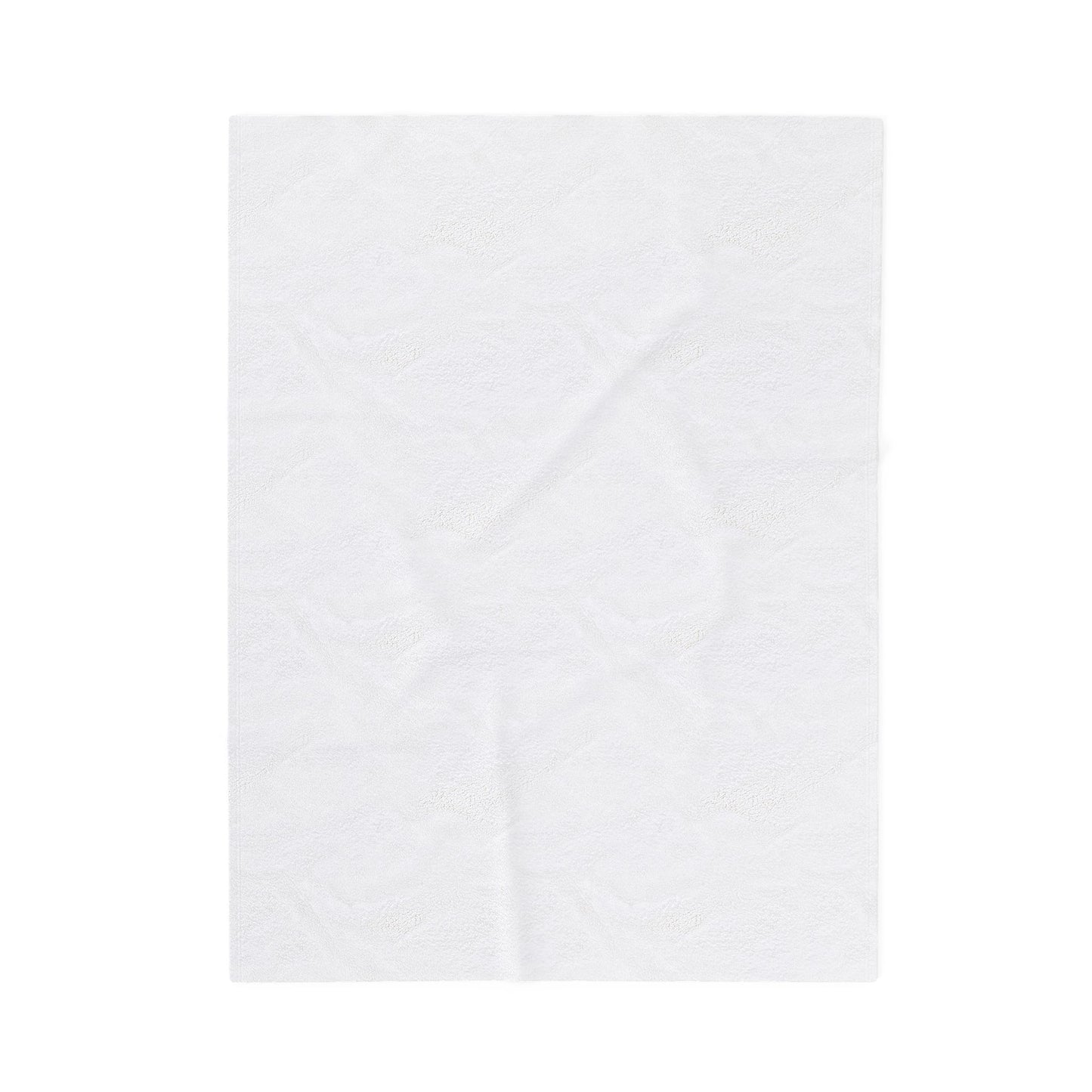 Soft Blue Floral Throw Blanket - Velveteen Plush Blanket