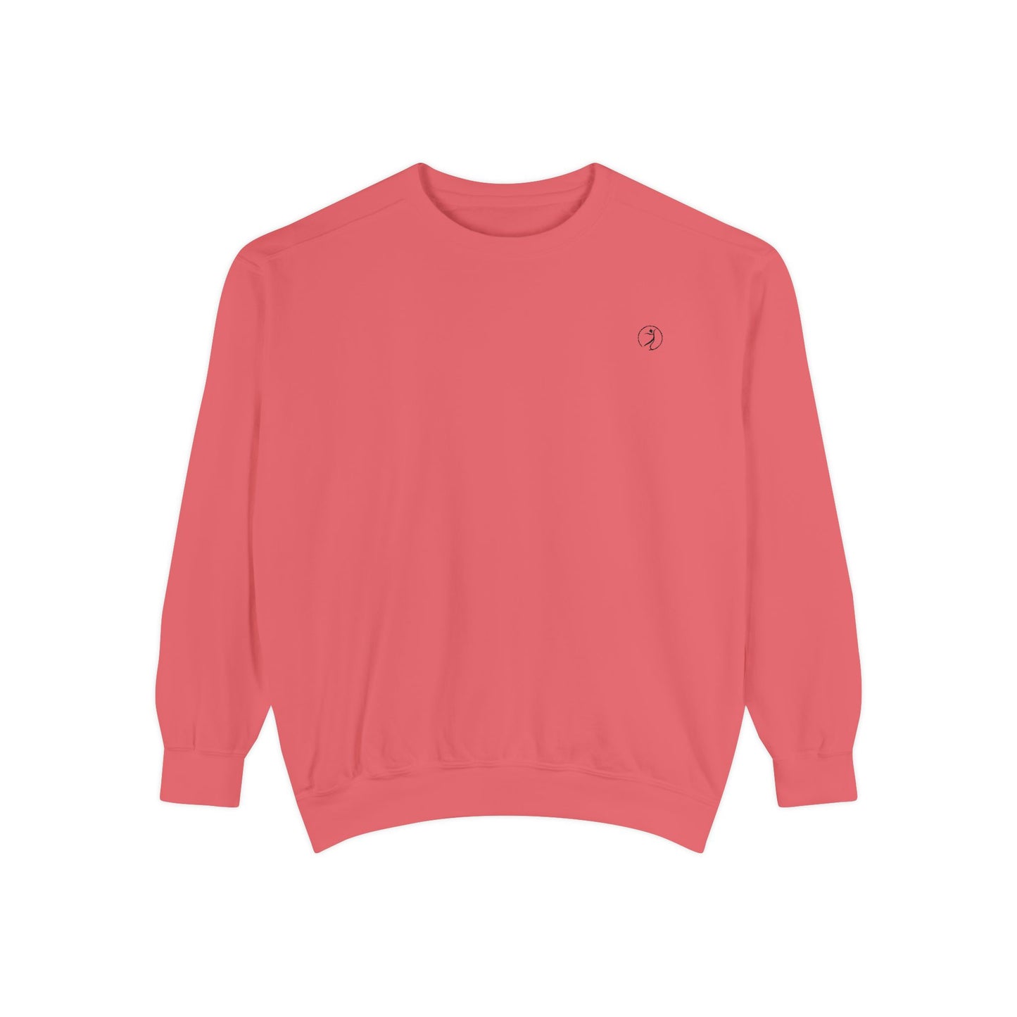 Garment-Dyed Sweatshirt — Lightweight Coral Pullover