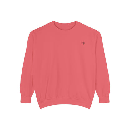 Garment-Dyed Sweatshirt — Lightweight Coral Pullover