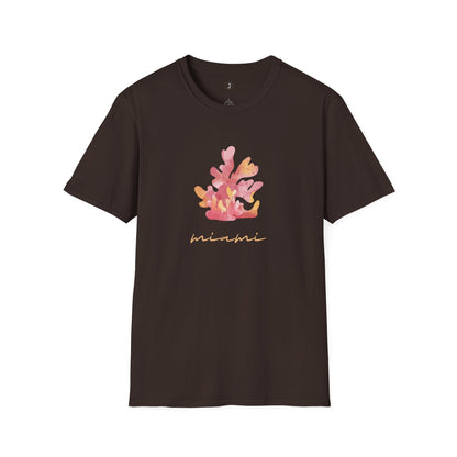 Miami Pink Coral Soft T-Shirt