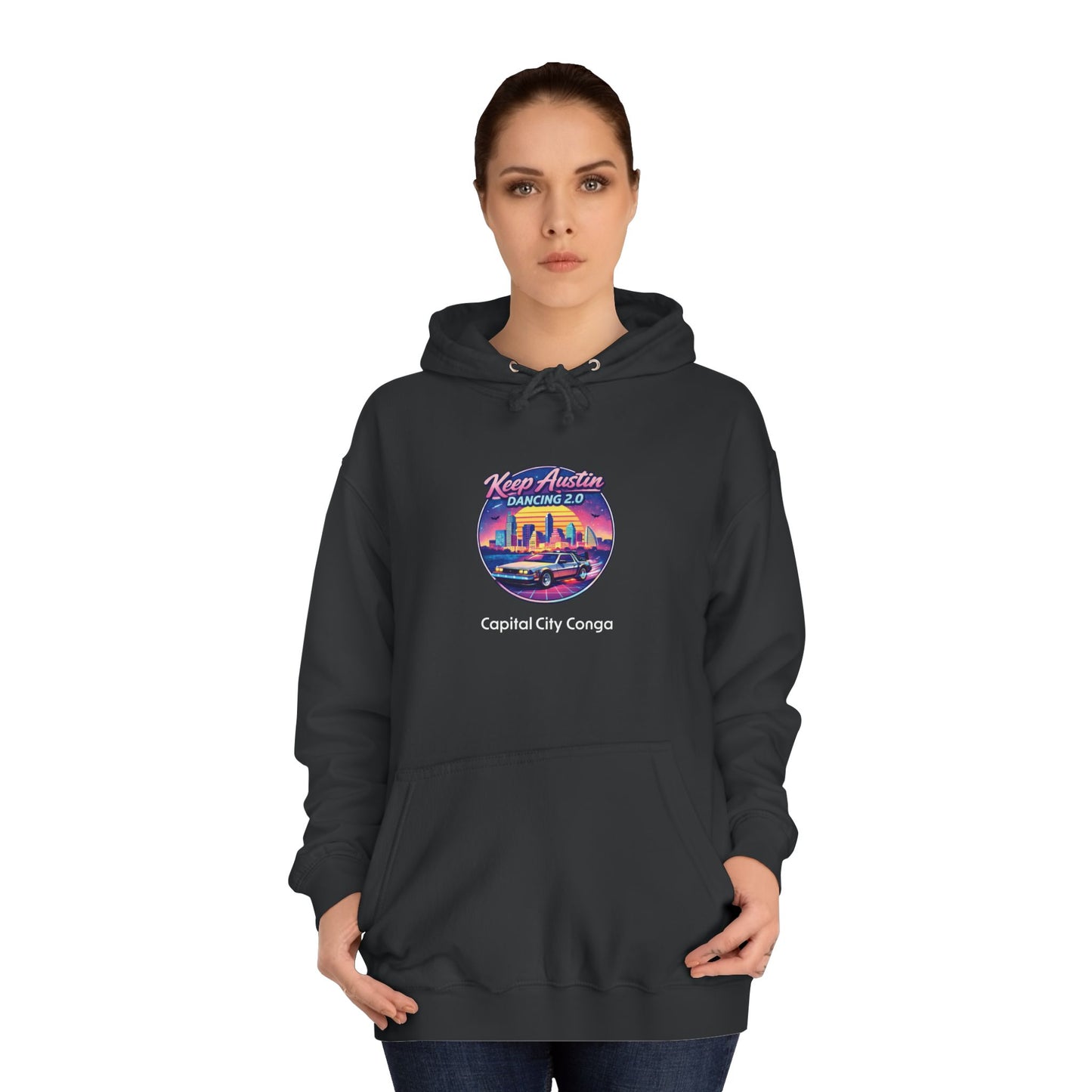 Capital City Hoodie — Retro 'Keep Austin Dancing 2.0'