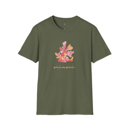 Miami Pink Coral Soft T-Shirt
