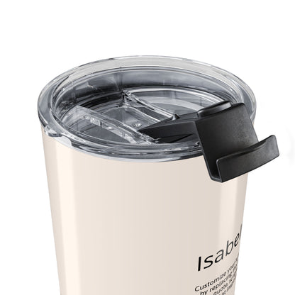 Personalized Floral 20oz Tumbler — Custom Name Daisy Travel Mug