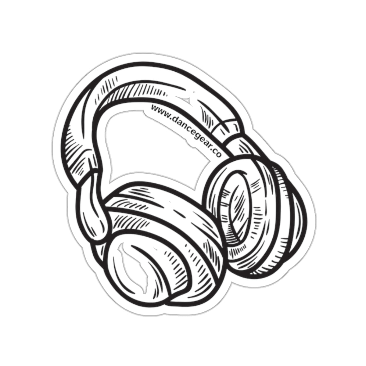 B&W Headphones-Kiss Cut Stickers