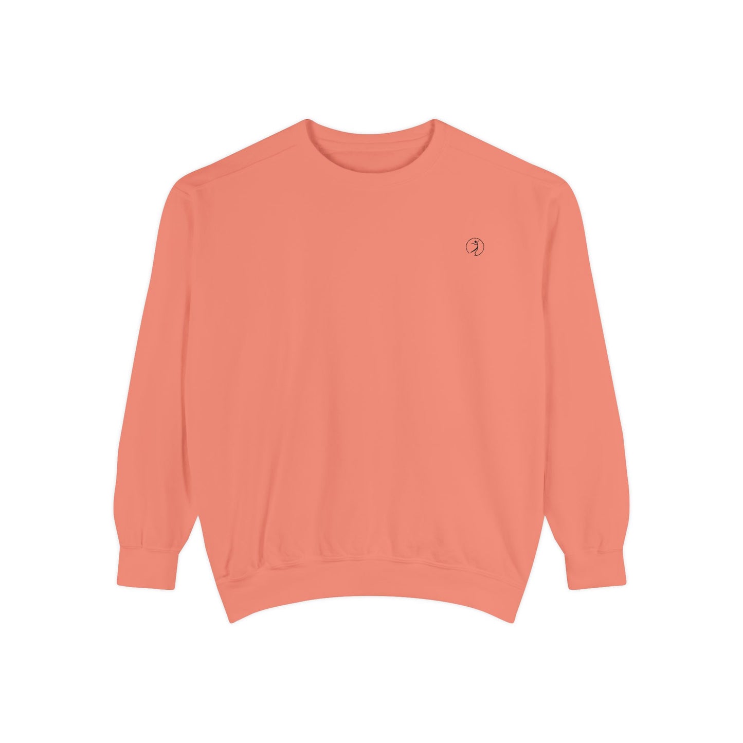Garment-Dyed Sweatshirt — Lightweight Coral Pullover