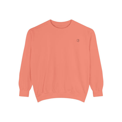 Garment-Dyed Sweatshirt — Lightweight Coral Pullover