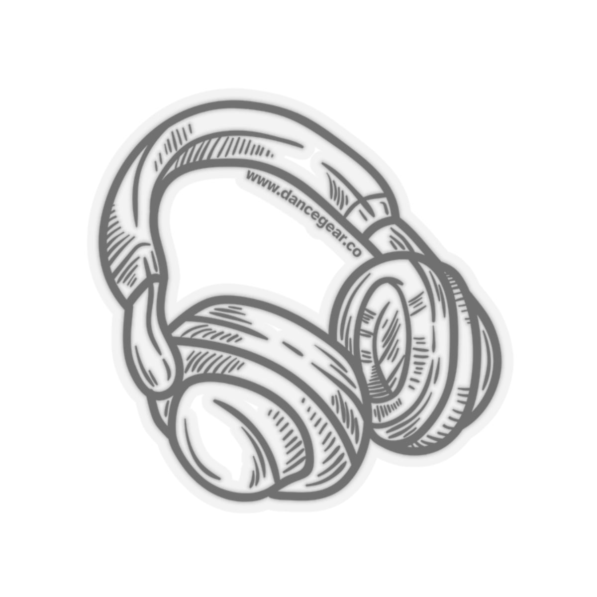 B&W Headphones-Kiss Cut Stickers