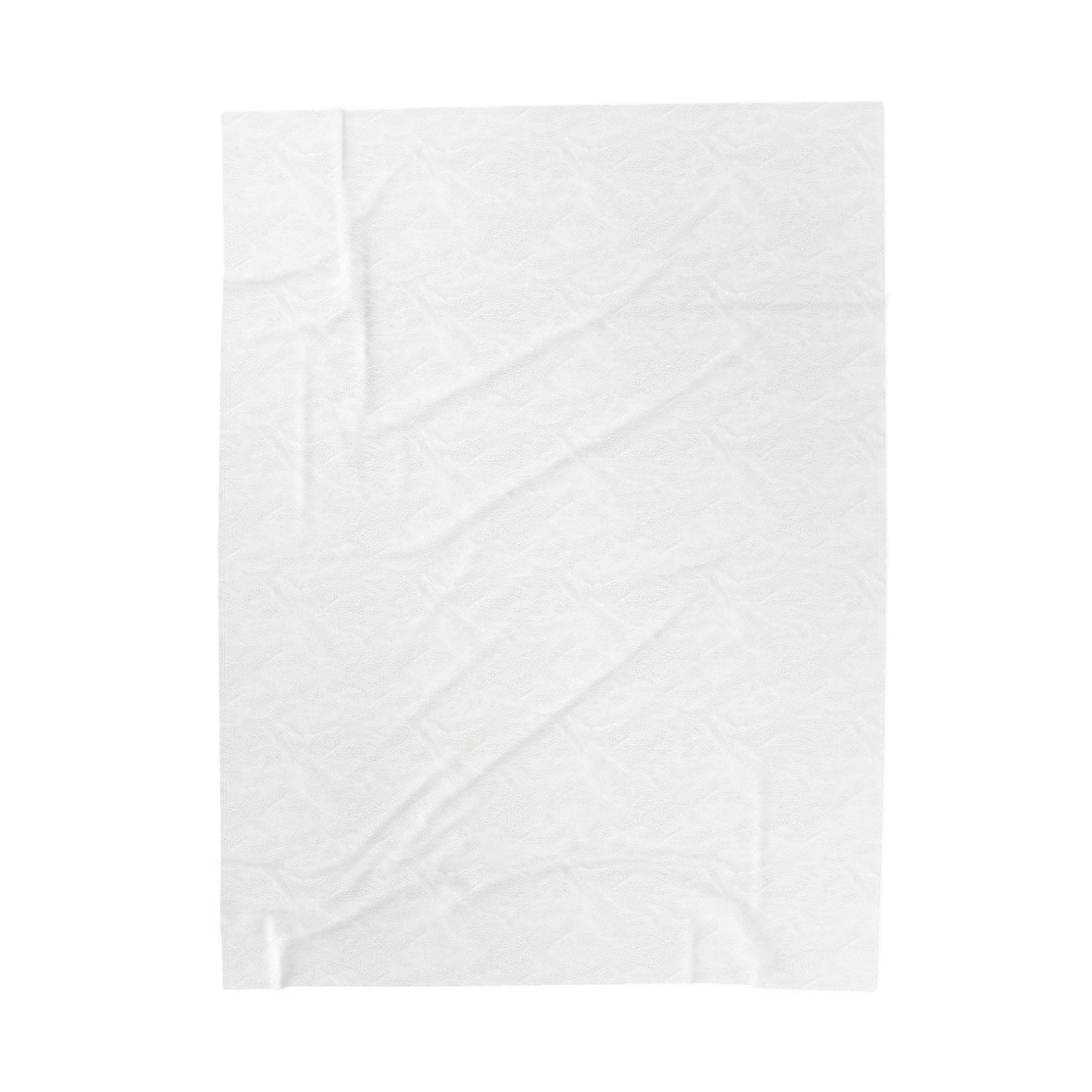 Soft Blue Floral Throw Blanket - Velveteen Plush Blanket