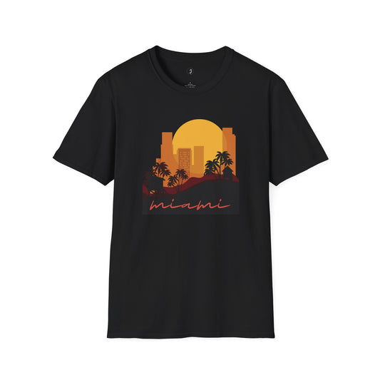Miami Sunset Soft T-Shirt