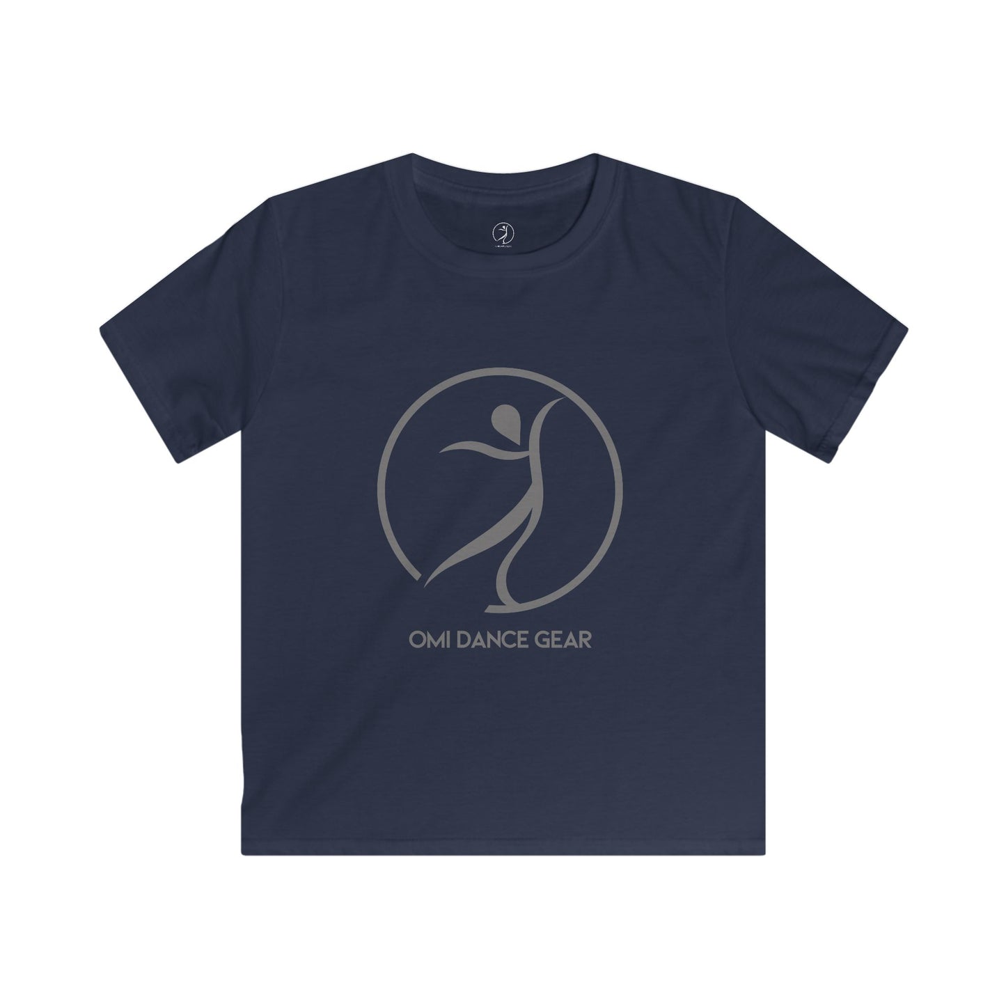 Omi Dance Gear Gray Kids Softstyle Tee