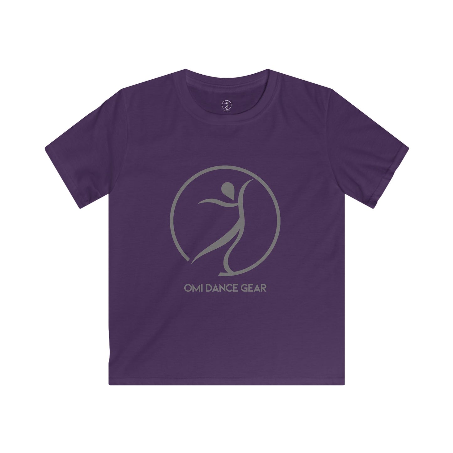 Omi Dance Gear Gray Kids Softstyle Tee