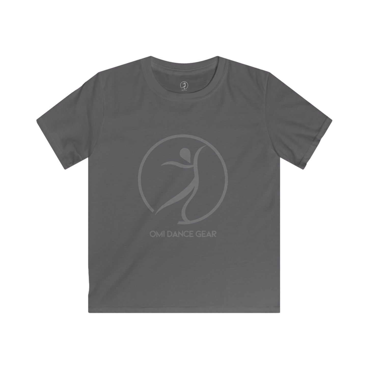 Omi Dance Gear Gray Kids Softstyle Tee
