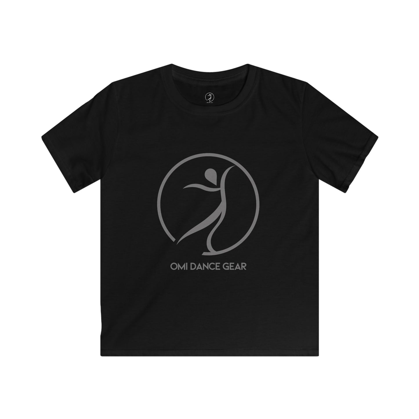 Omi Dance Gear Gray Kids Softstyle Tee